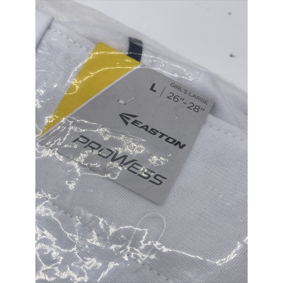 Easton Prowess Piped Softball Baseball Pants White Navy Womens Size L - Picture 6 of 12